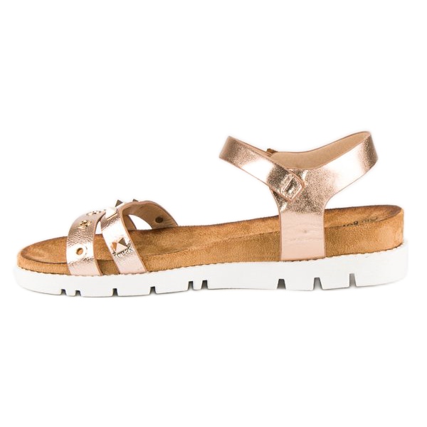 Forever Folie Rosa sandaler med strass 1