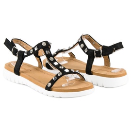 Bestelle Bekväma platta sandaler svart 1