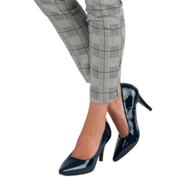 Marinlackerade vinceza-klackar blå 2