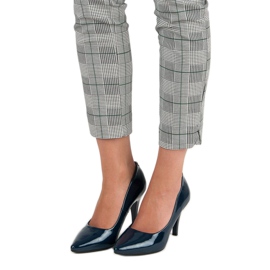 Marinlackerade vinceza-klackar blå 1