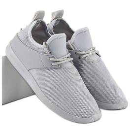 Super Me Gråa textilsneakers 1