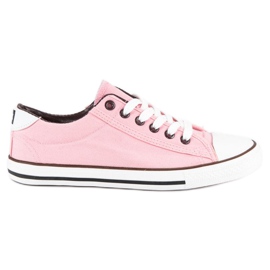 Seastar Old school bundna sneakers rosa 1