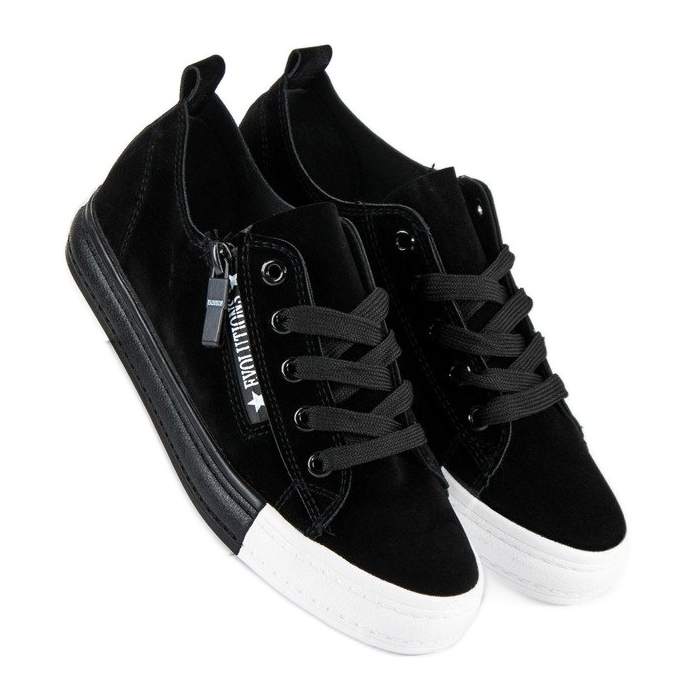 Seastar Svarta sneakers i mocka 1