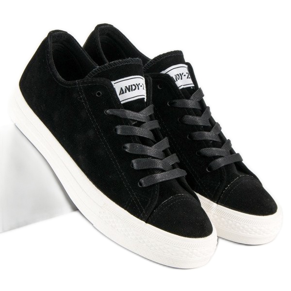 Andy Z Sneakers i mocka svart 2