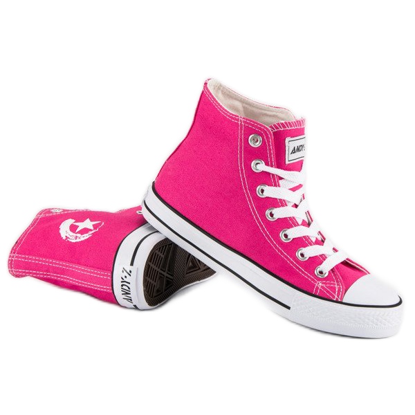 Andy Z Klassiska sneakers ovanför ankeln rosa 1