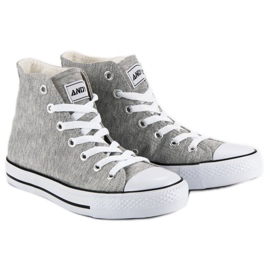 Andy Z Klassiska sneakers ovanför ankeln grå 1