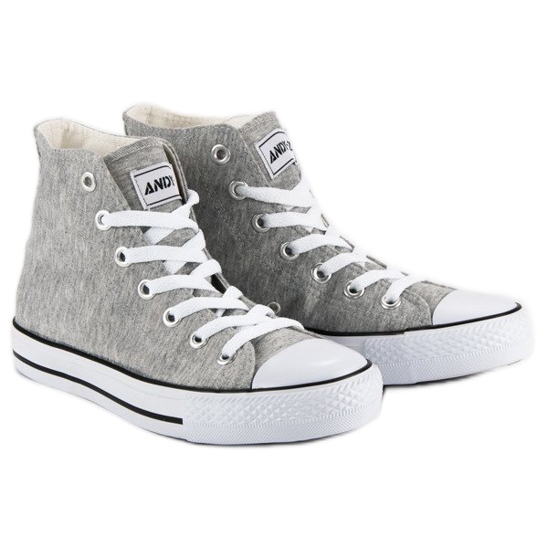 Andy Z Klassiska sneakers ovanför ankeln grå 1