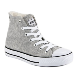 Andy Z Klassiska sneakers ovanför ankeln grå 2