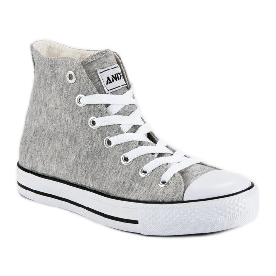 Andy Z Klassiska sneakers ovanför ankeln grå 2