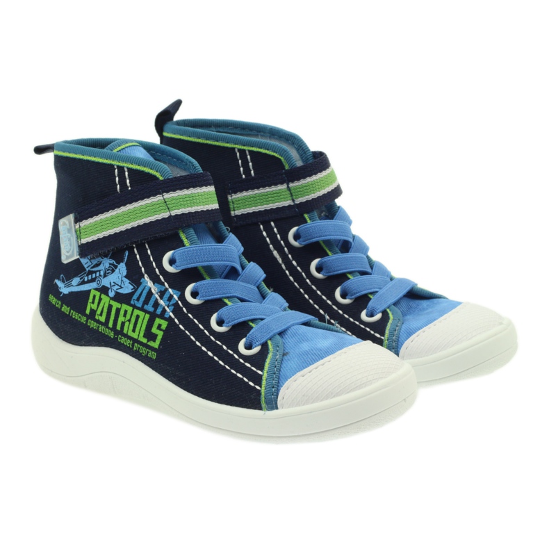 Befado barnskor, sneakers, tofflor 268x066 marinblå blå grön 3