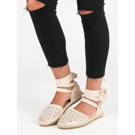 Sweet Shoes Knutna espadrillor brun 2