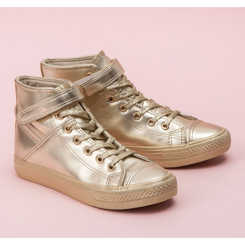 Seastar Höga sneakers med snörning gul 1