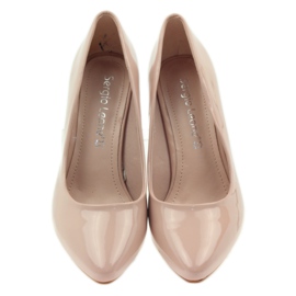 Sergio Leone Pumps Nakenlack 1399 Beige 5