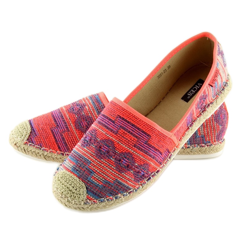 Fluo 3051 Fushia espadrillor för kvinnor orange 2