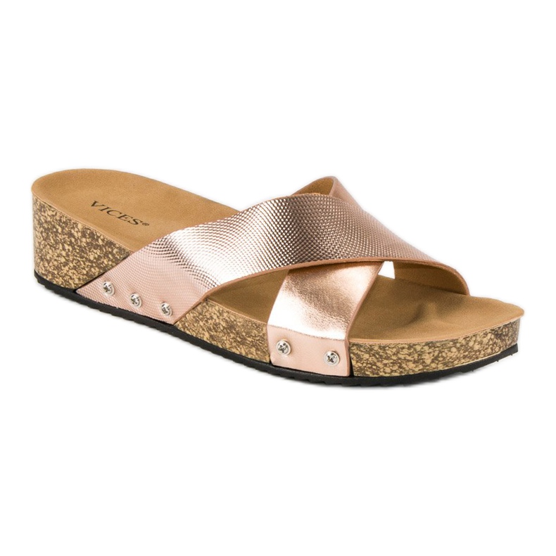 Vices Snygga tofflor med skruvar rosa 1