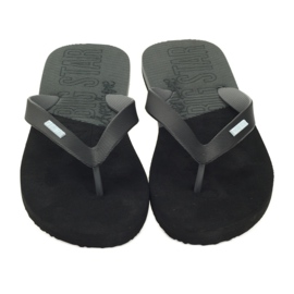 Black Big Star 174422 flipflops svart grå 3
