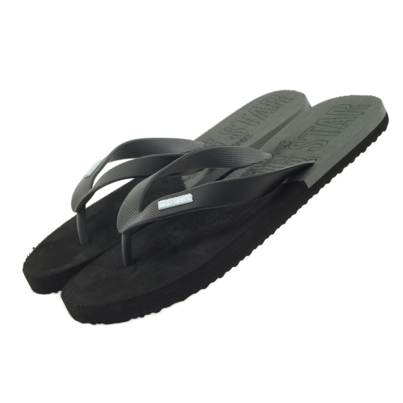 Black Big Star 174422 flipflops svart grå 4