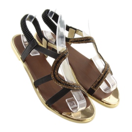 Asymmetriska svarta sandaler 4157 Svart 2