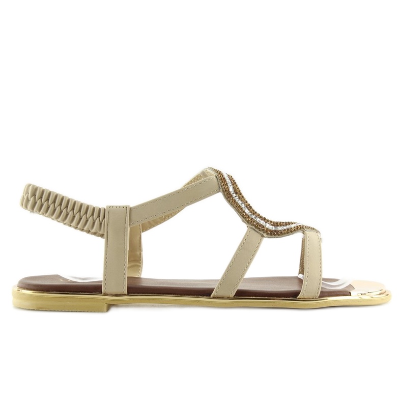 Asymmetriska beige sandaler 4157 Beige 1
