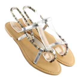 Silver sandaler 5130 silver grå 2