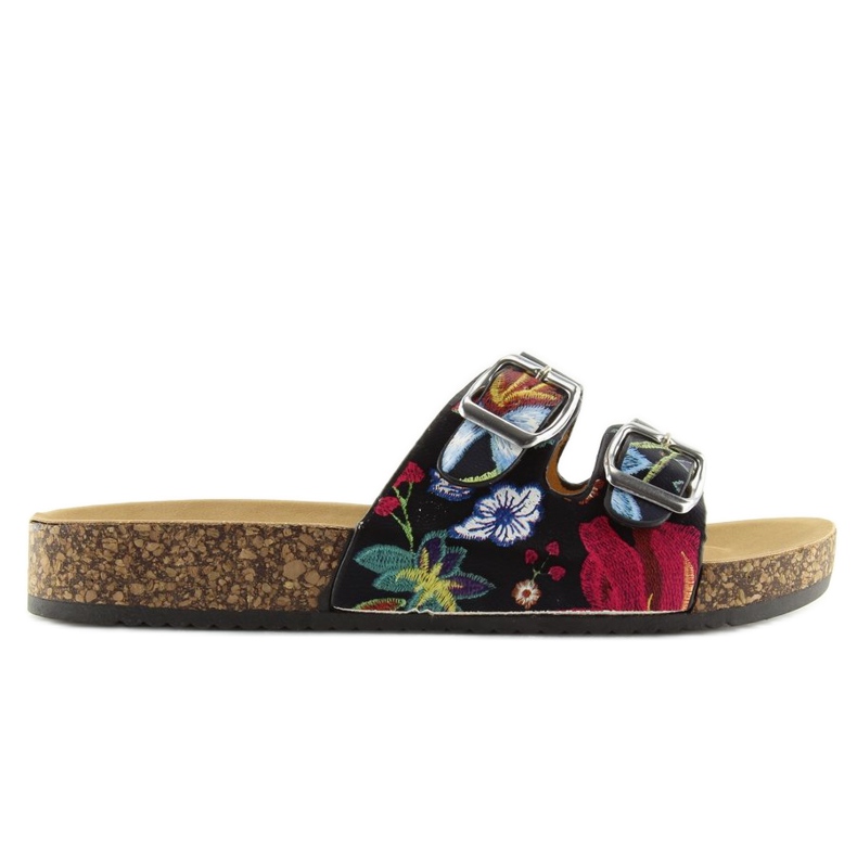 Svart korksula tofflor 6231 2