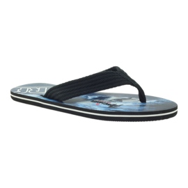 American Club Amerikanska herrflipflops SURF svart 1