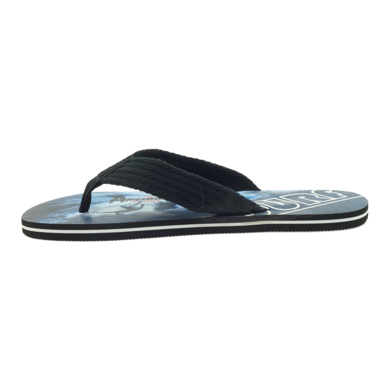 American Club Amerikanska herrflipflops SURF svart 2