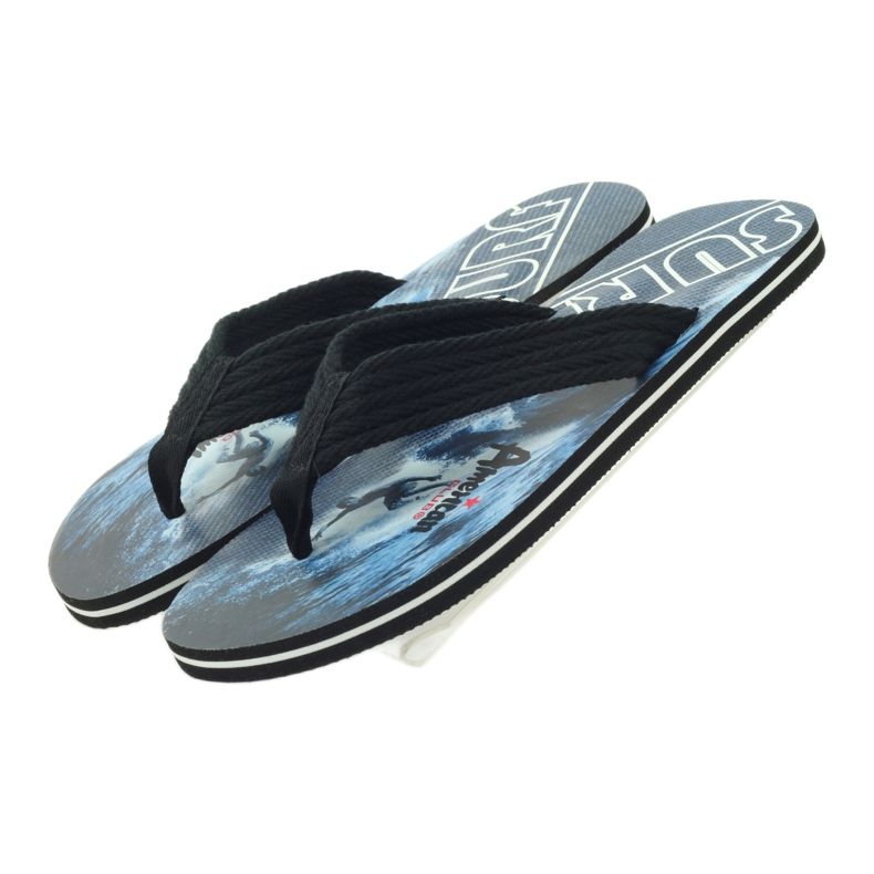 American Club Amerikanska herrflipflops SURF svart 4