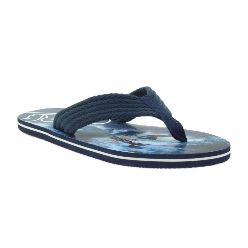 American Club Amerikanska herrflipflops SURF marinblå 1