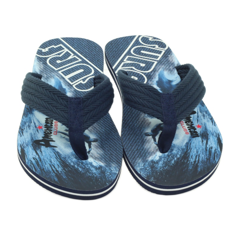American Club Amerikanska herrflipflops SURF marinblå 3