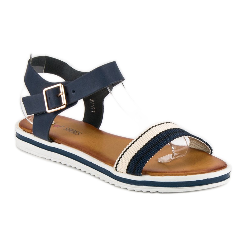 Top Shoes Sailor damsandaler blå 2