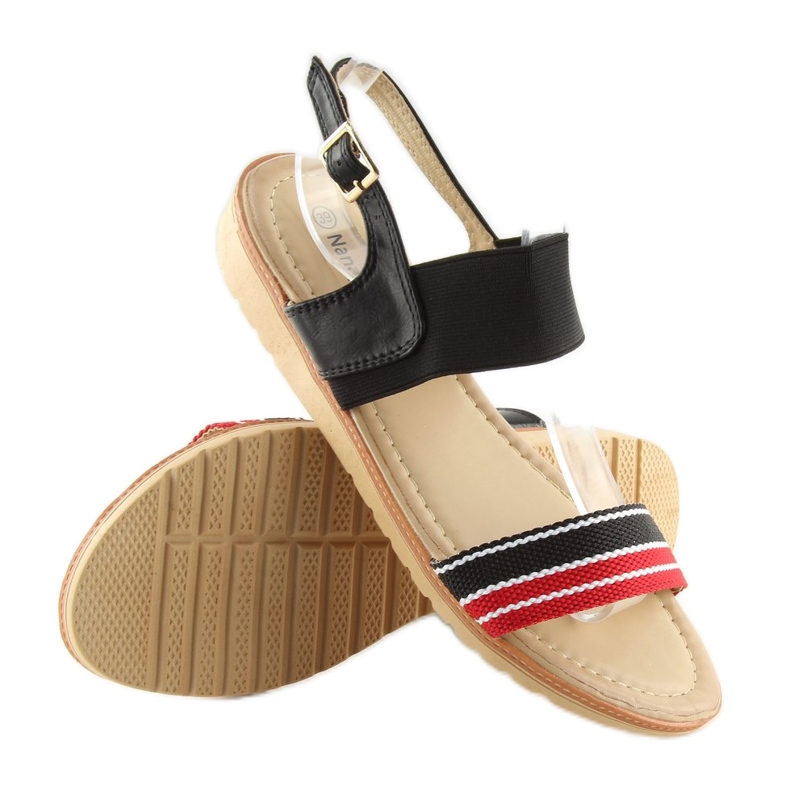 Svarta damsandaler J1024-A4 svarta 1