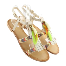 Sandaler i Boho-stil i beige LQ-2662 Beige 2