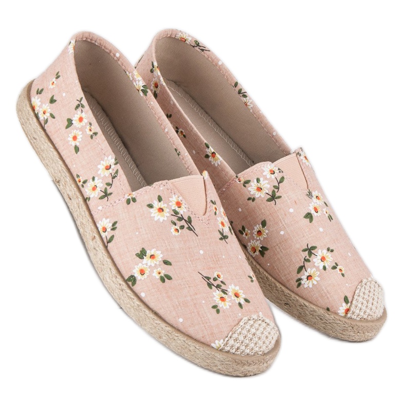 Vices Espadrillor med skruvstäd för blommor rosa 1
