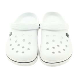 American Club Kroks klumpiga vita sandaler 3