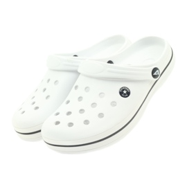 American Club Kroks klumpiga vita sandaler 4