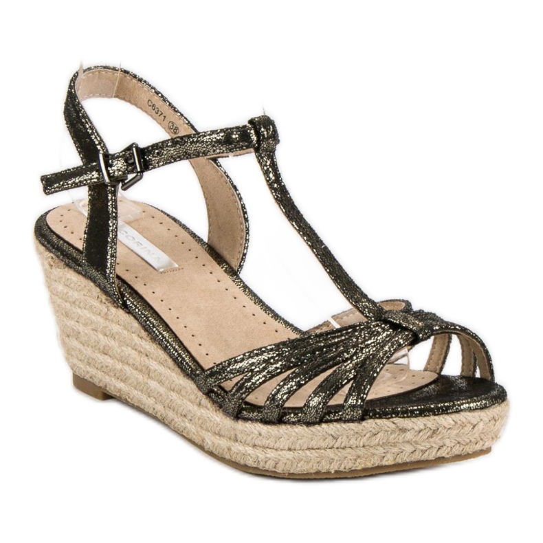 Corina Wedge espadrillesandaler grå 1