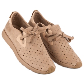 Kylie Mocka Openwork Slipons brun 1