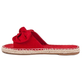 Mocka espadrilles flipflops röd 1