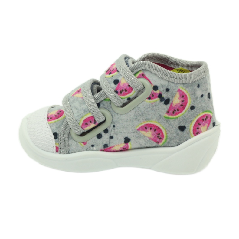 Sneakerstofflor i Befado grå vattenmeloner grön rosa 2