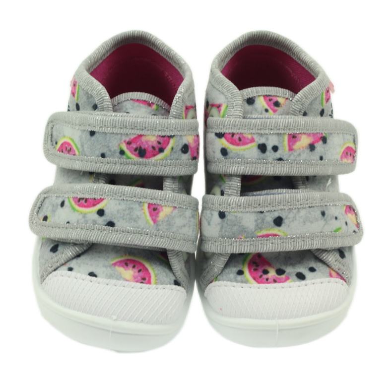 Sneakerstofflor i Befado grå vattenmeloner grön rosa 3