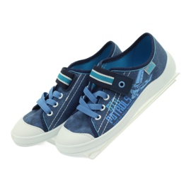 Tofflor av pojksneakers Befado 251y092 blå marinblå 4