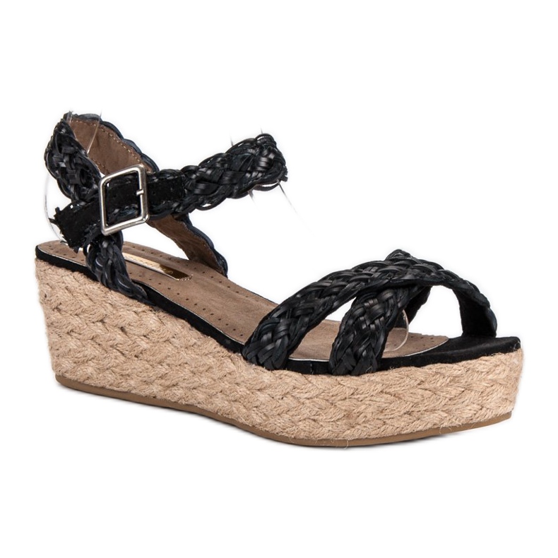 Corina Svarta espadrillesandaler 1