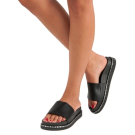 Bestelle Svarta tofflor för damer 1