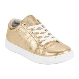 Sport Golden Knotted Sneakers gyllene 1