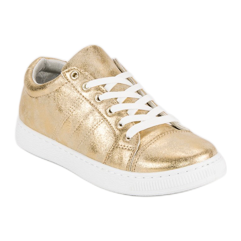 Sport Golden Knotted Sneakers gyllene 1