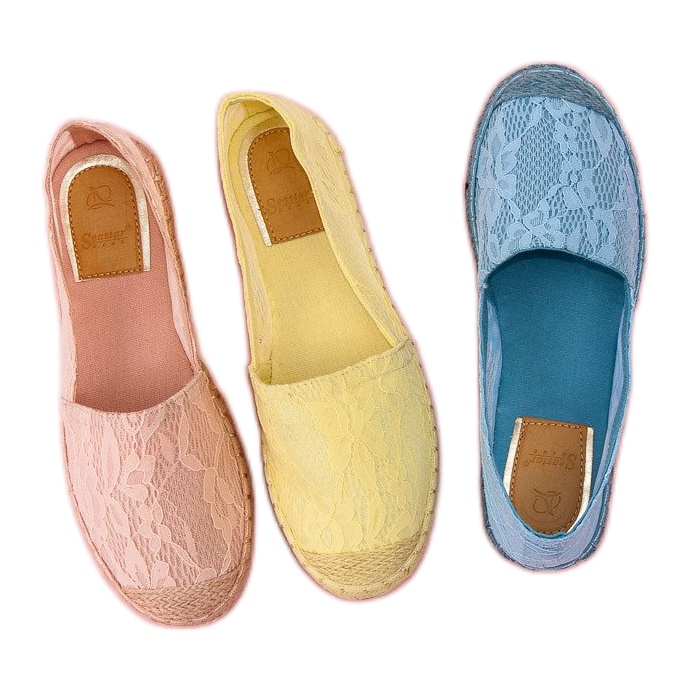 Seastar Gula espadrillor i spets 2