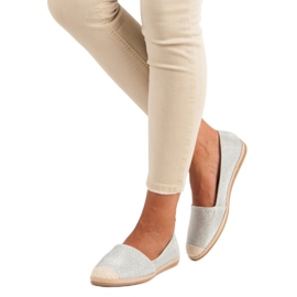 Glitter espadrillor grå 2
