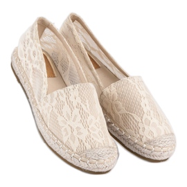 Seastar Espadriller i beige spets 2
