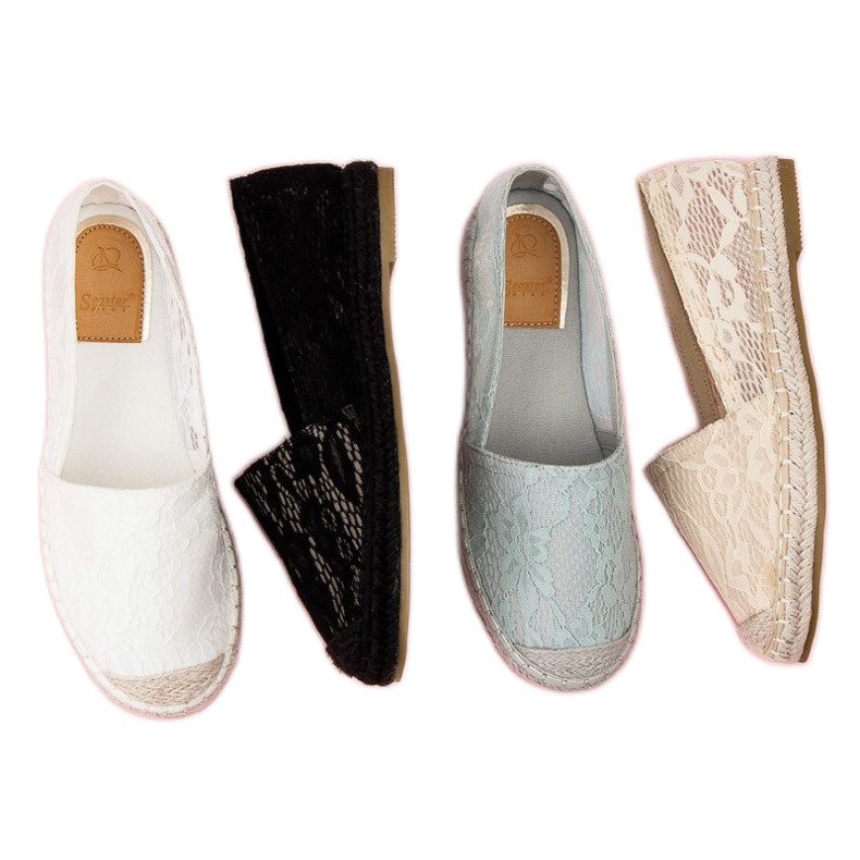 Seastar Svart spets Espadrilles 1